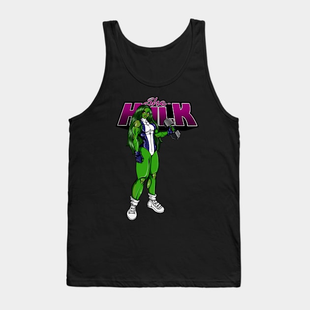 She-Hulk Tank Top by MauryAraya316